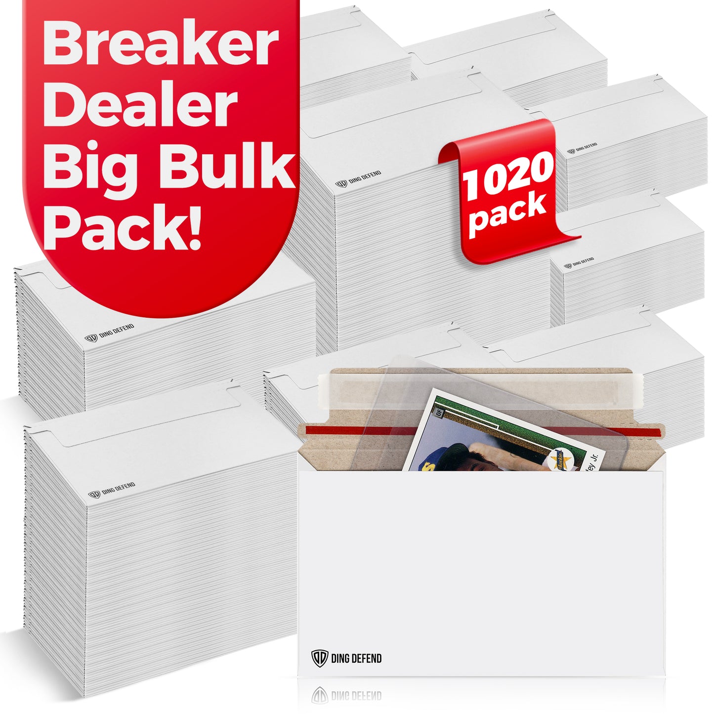 Card Shipping Envelopes - 7 x 4.35 Inches Trading Cards Self-Adhesive Mailers