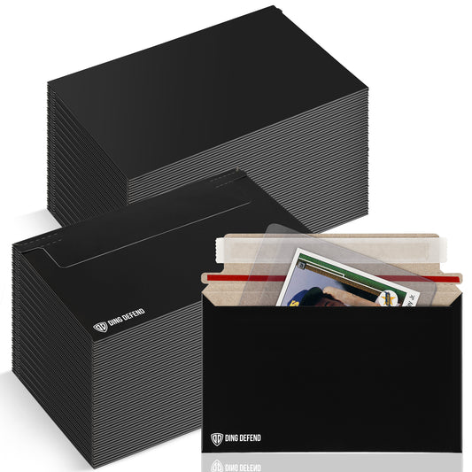 7’’ x 4.35’’ Machinable Card Shipping Envelopes - Black
