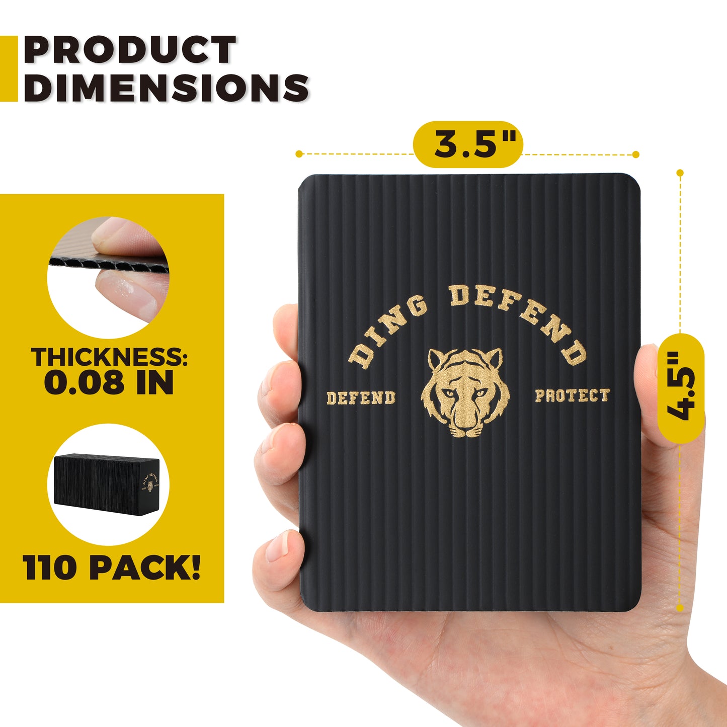 Tiger Card Shipping Protectors, 3.5" x 4.5"