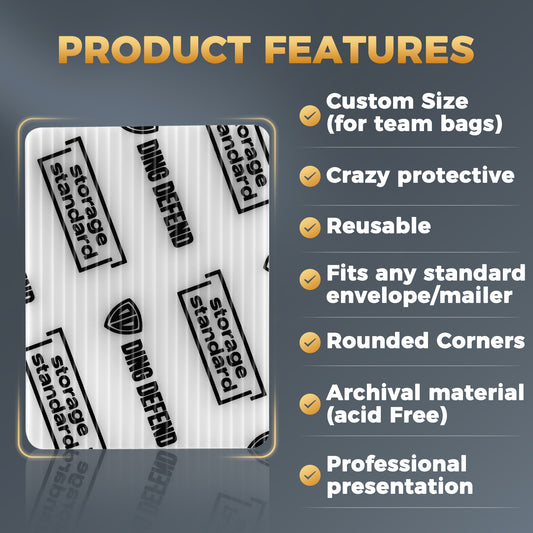 3" x 4" Team Bag Shipping Protectors - Classic White