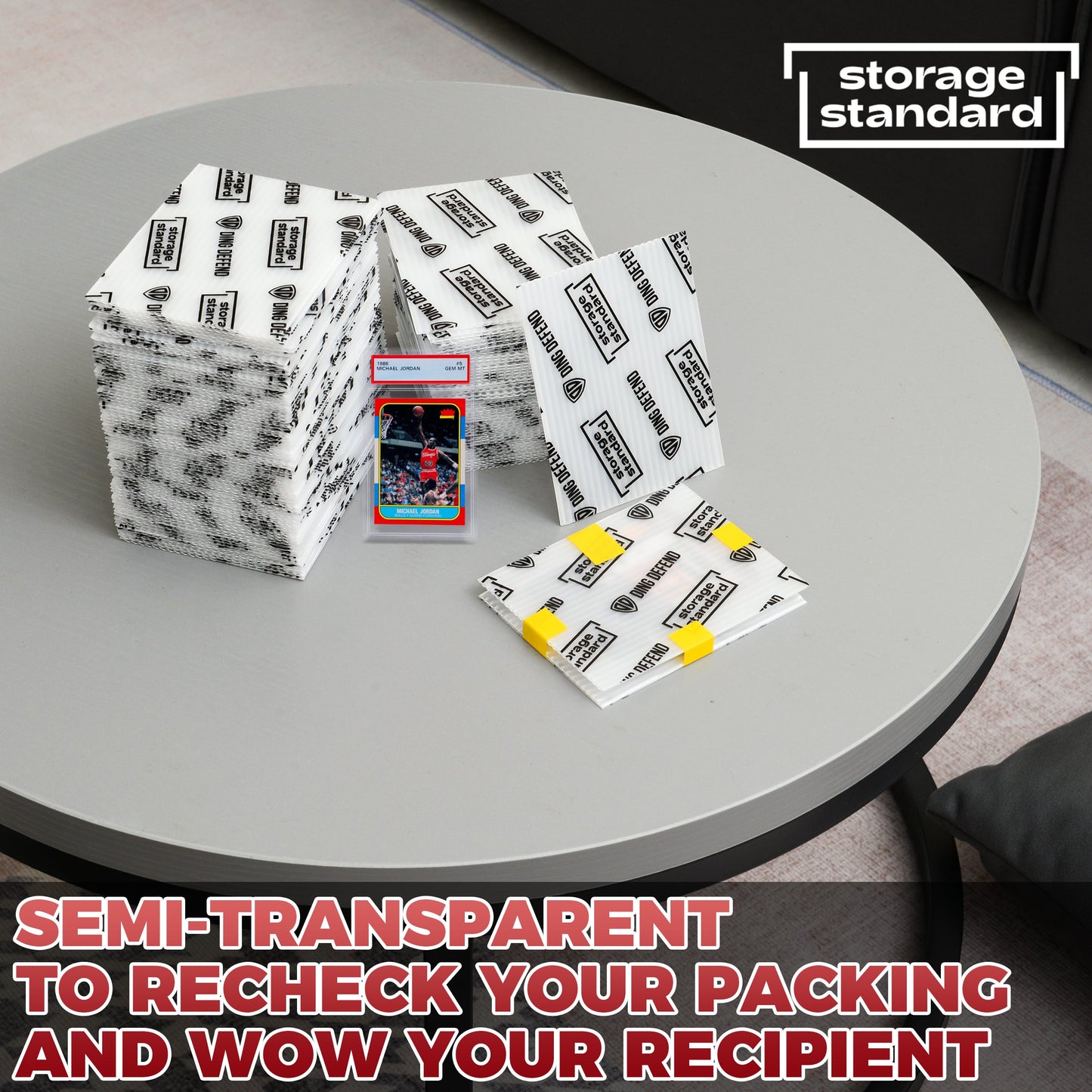 Trading Card Shipping Protectors, 4'' x 6''