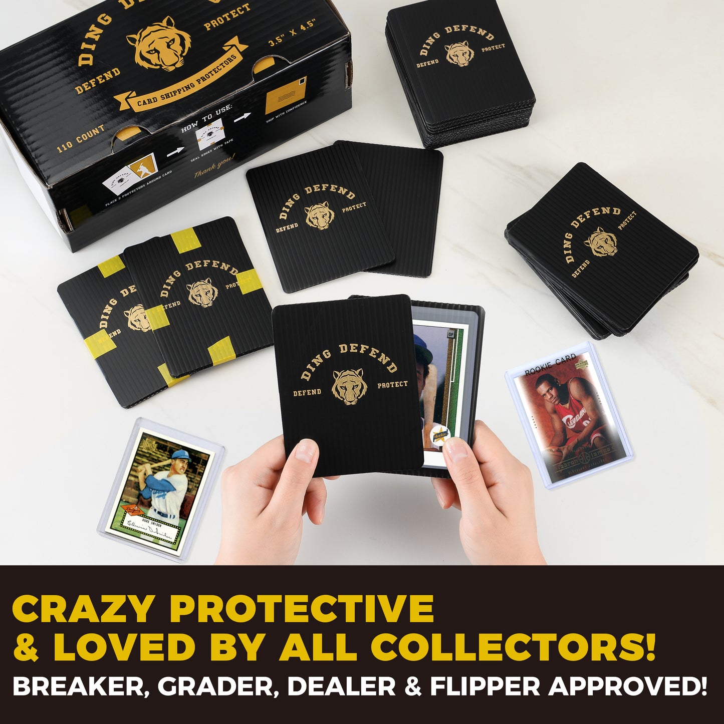Tiger Card Shipping Protectors, 3.5" x 4.5"