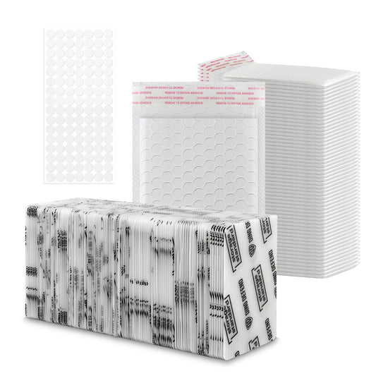 3.5’’ x 4.5" Card Shipping Complete Kits - White