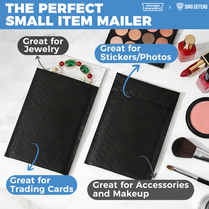 4" x 8" Bubble Mailers - Black