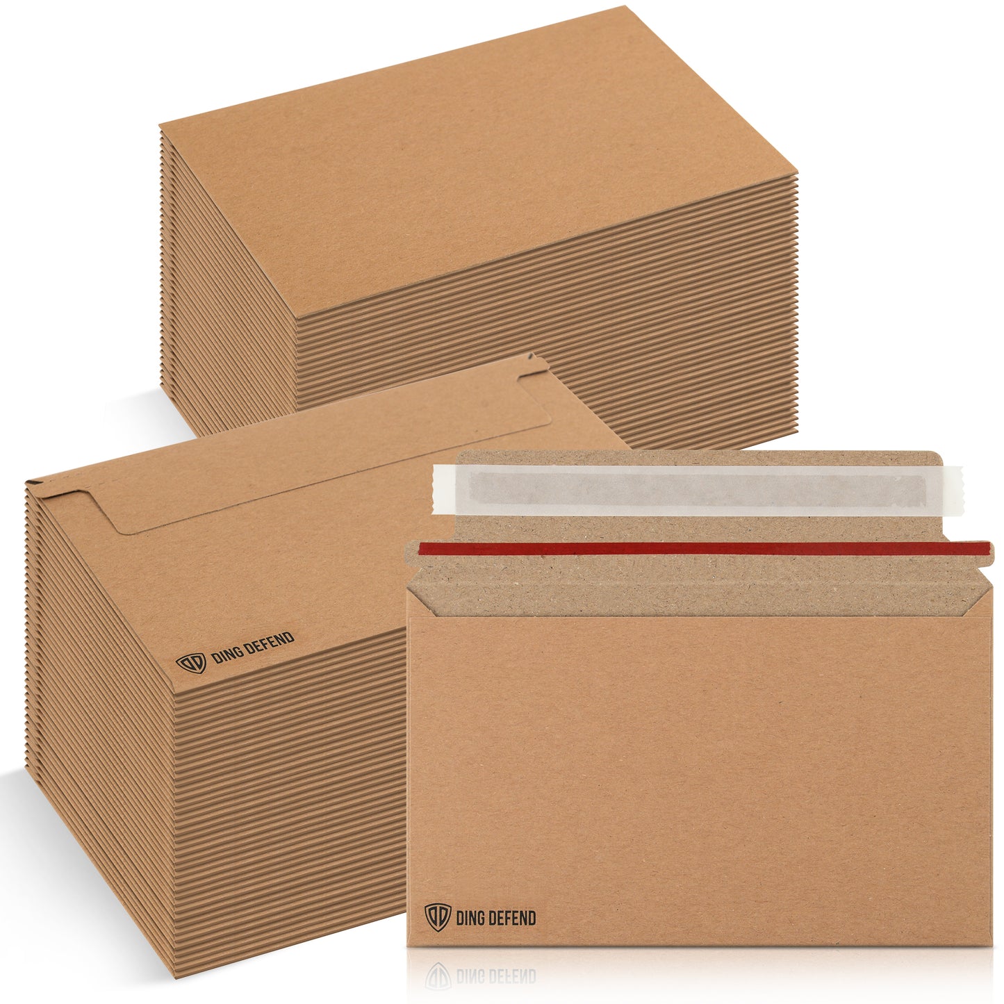 7’’ x 4.35’’  Machinable Card Shipping Envelopes - Kraft
