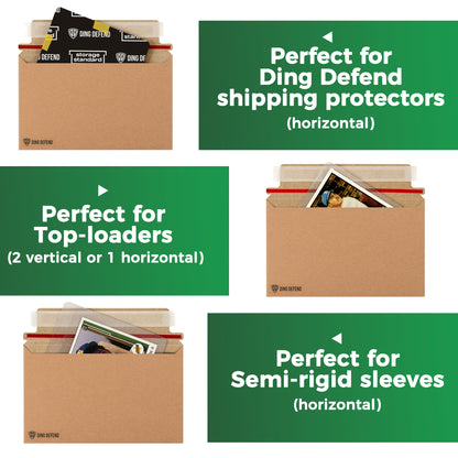 7’’ x 4.35’’  Machinable Card Shipping Envelopes - Kraft