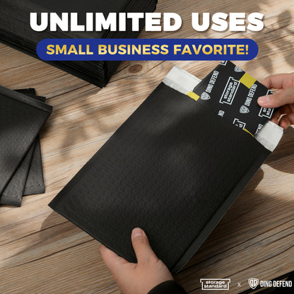 6" x 10" Bubble Mailers - Black