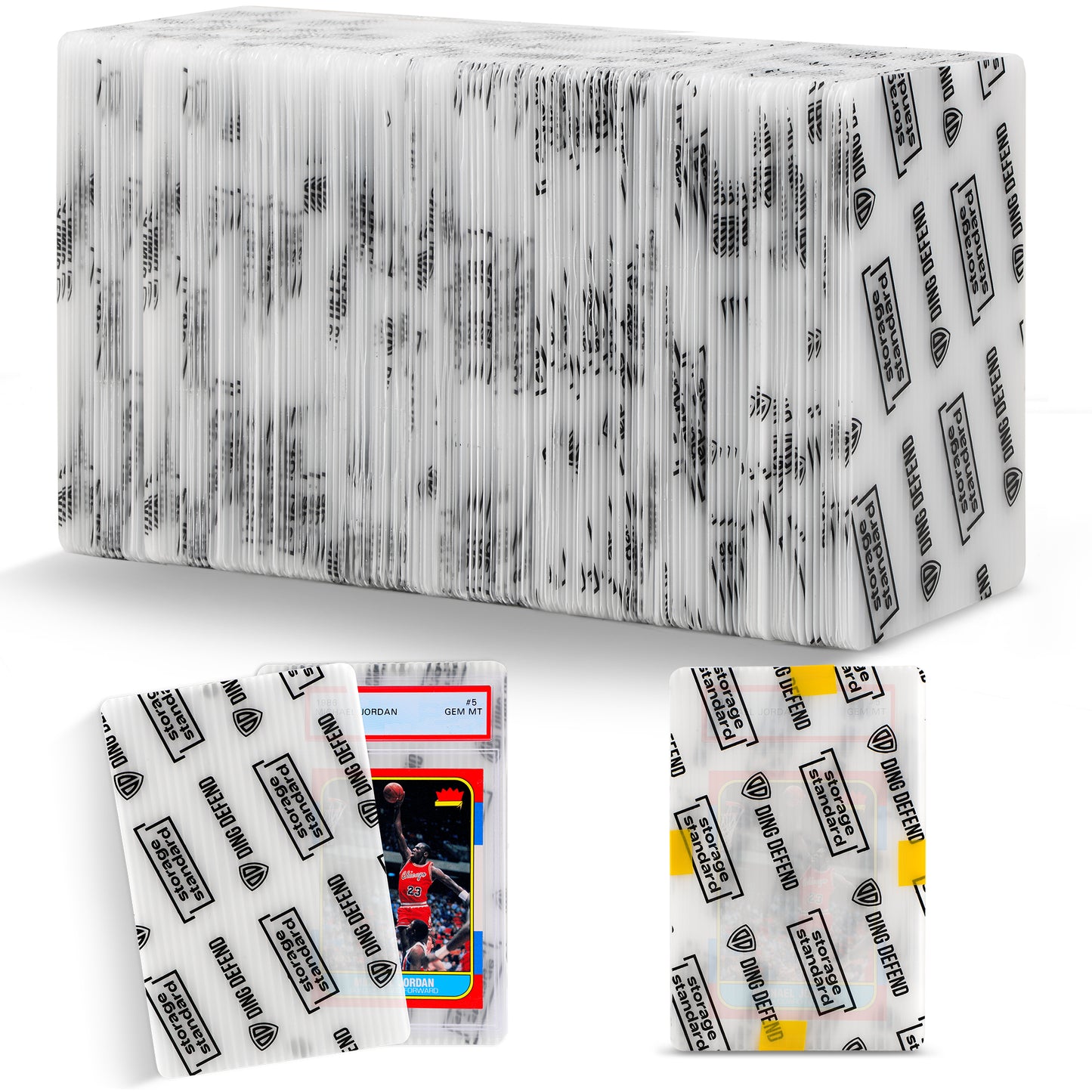 Storage Standard Trading Cards Protector Sleeves Shipping Protector Waterproof Card Holder 110 Pack