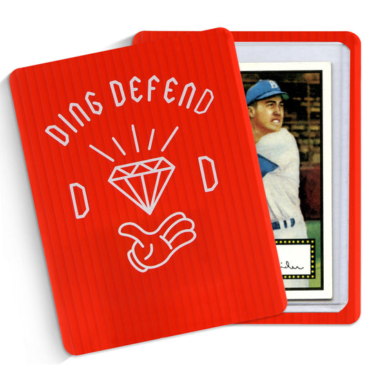 Ding Defend Trading Card Mailing Protectors Hard Plastic Card Slab - Diamond Hands Card Guard Packaging Pads for Collectible Cards, Trading Card Shipping Supplies & Hobby Supplies - 3.5 x 4.5 Inches