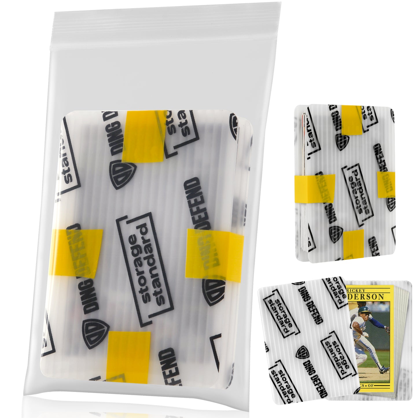 3" x 4" Team Bag Shipping Protectors - Classic White