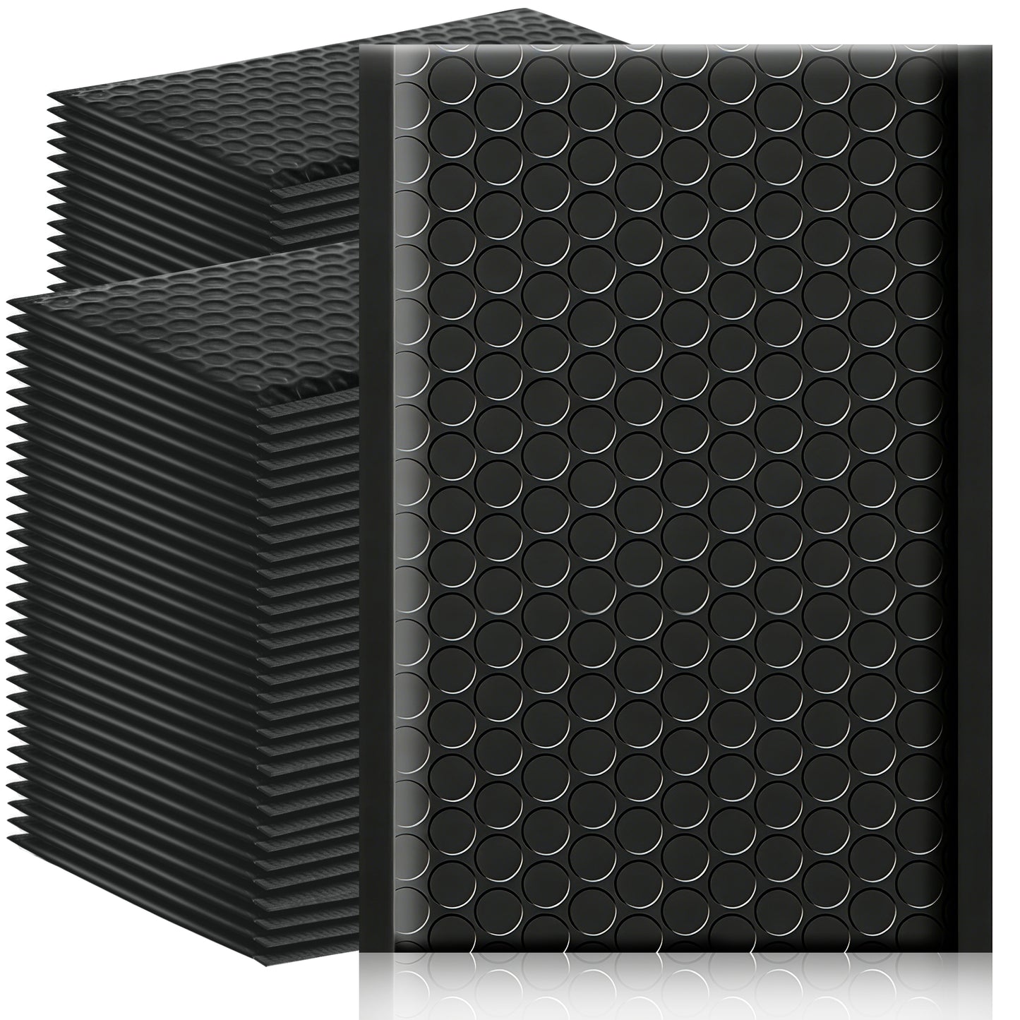 4" x 8" Bubble Mailers - Black