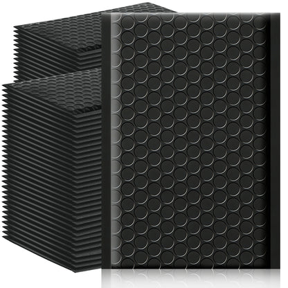 4" x 8" Bubble Mailers - Black