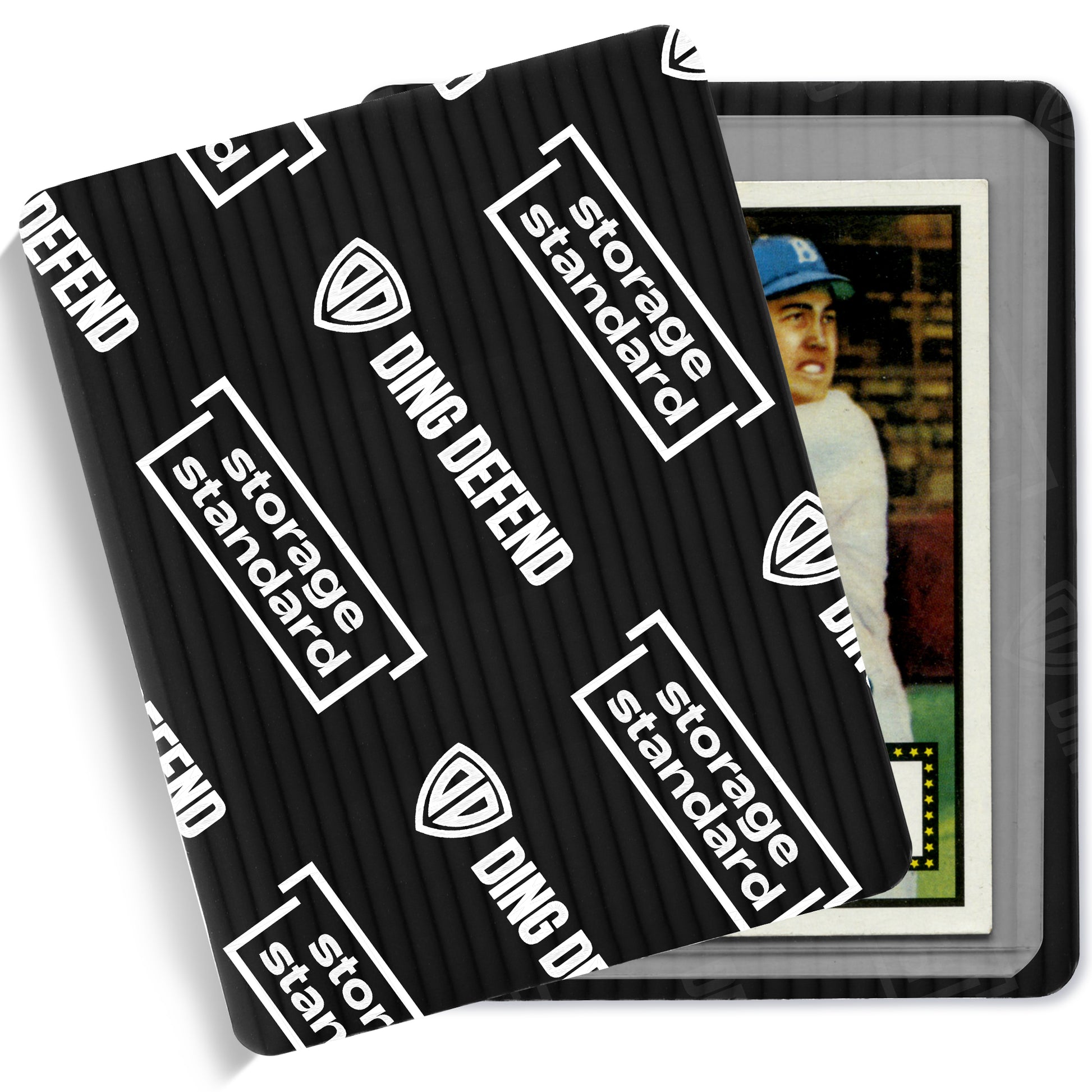 Storage Standard Ding Defend Card Shipping Protectors, 510 Pack - 3.5 x 4.5 x 0.08 Inch, Black Durable Plastic Trading Card Protector, Collectible Storage Standard Ding Defend Card Shipping Protectors, 510 Pack - 3.5 x 4.5 x 0.08 Inch, Black Durable Plastic Trading Card Protector, Collectible