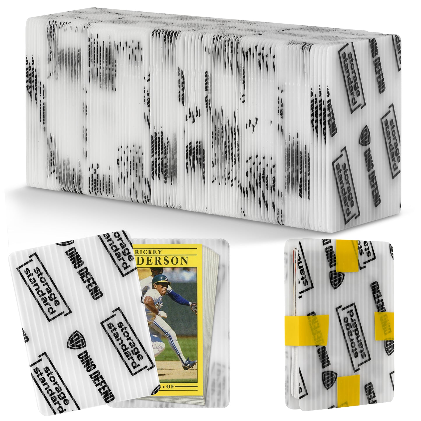 3" x 4" Team Bag Shipping Protectors - Classic White