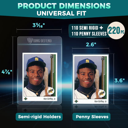 Semi-rigid Holders and Penny Sleeves - Dual Protection Trading Card Sleeves