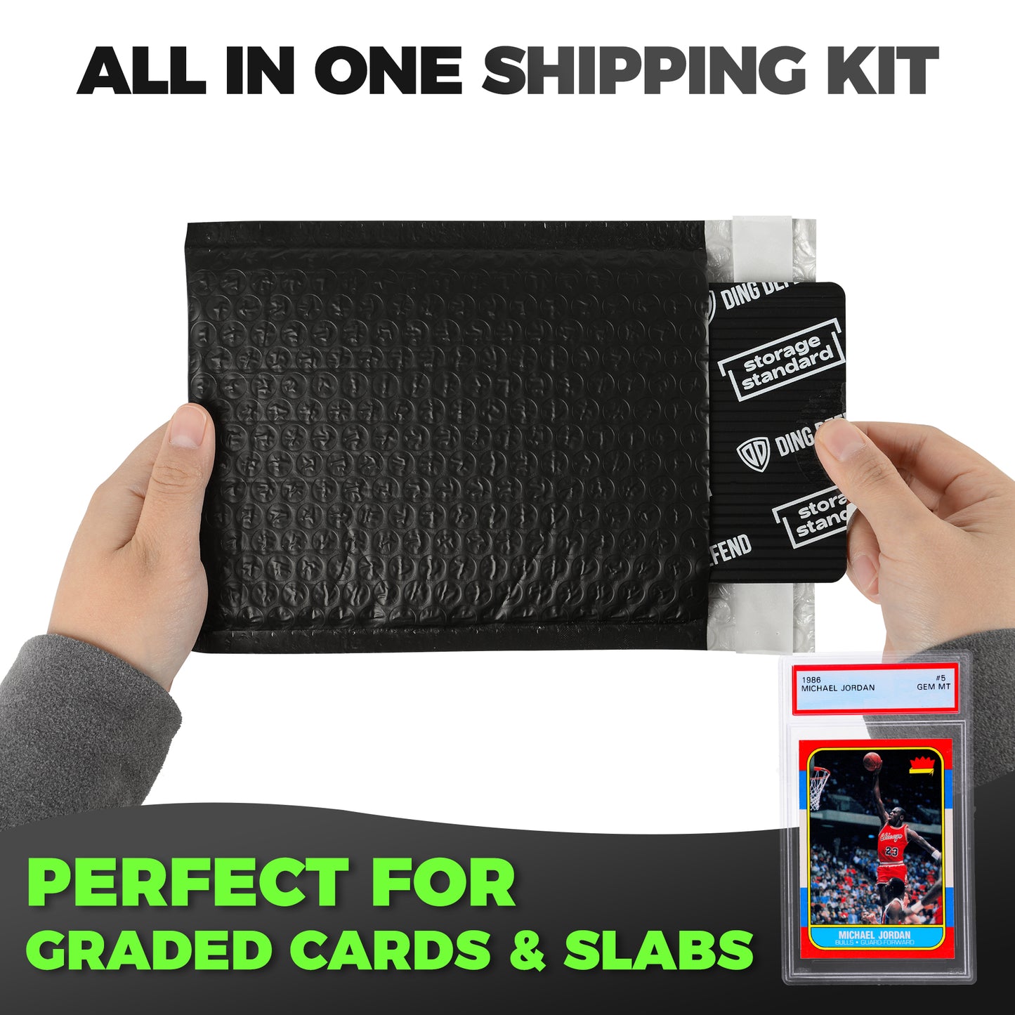 4" x 6" Card Shipping Complete Kits - Black
