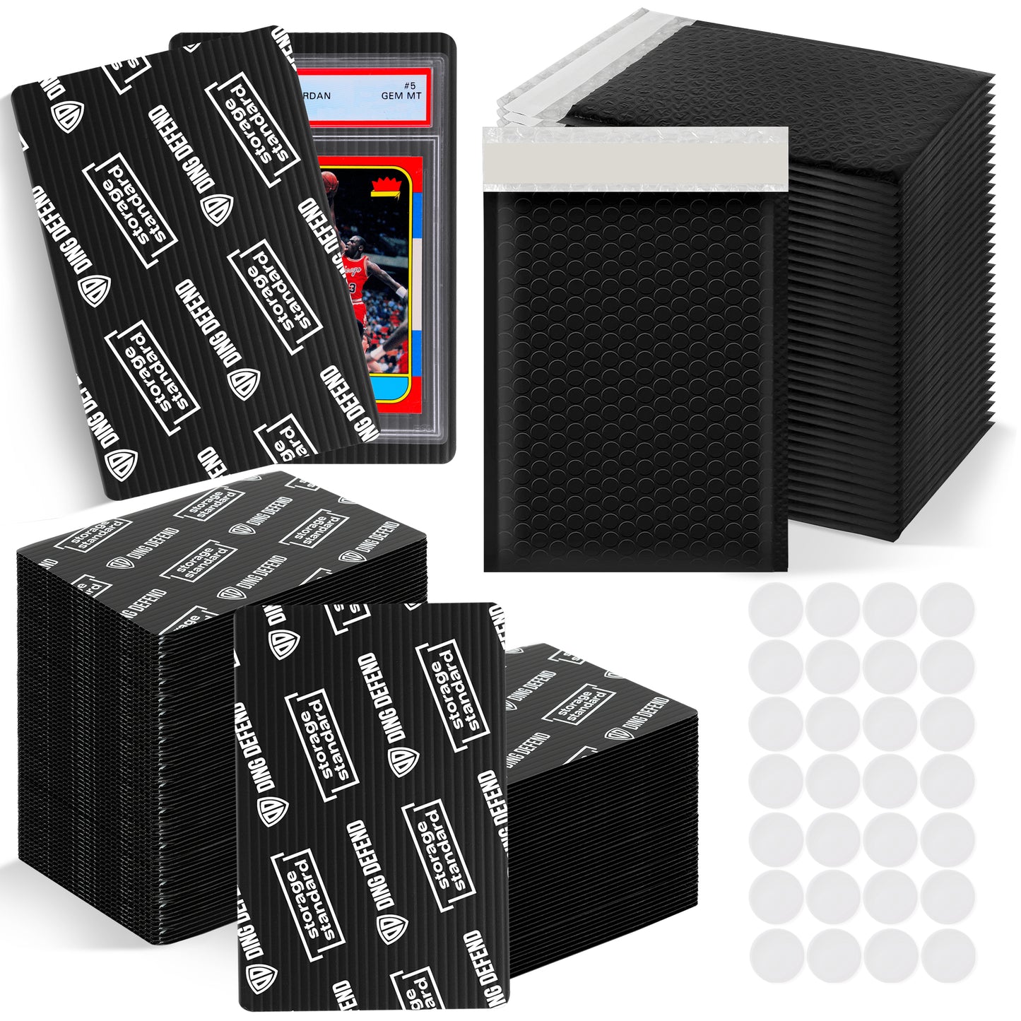 4" x 6" Card Shipping Complete Kits - Black