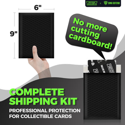 4" x 6" Card Shipping Complete Kits - Black