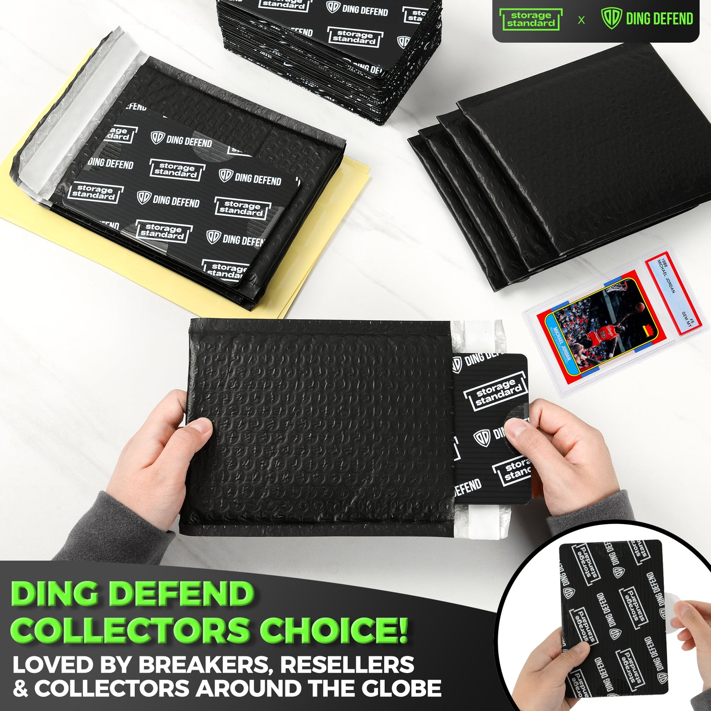 4" x 6" Card Shipping Complete Kits - Black