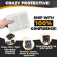 Ding Defend 110-Pack Trading Card Protector Shipping by Storage Standard - 3.5 x 4.5 Inch Black Hobby Card Shipping Supplies w/ Rounded Corners, Lightweight & Reusable for Raw Top Loaders, Semi-Rigids, Team Bags