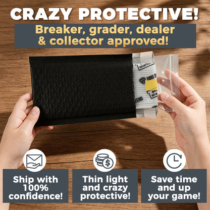 3" x 4" Team Bag Shipping Protectors - Classic White