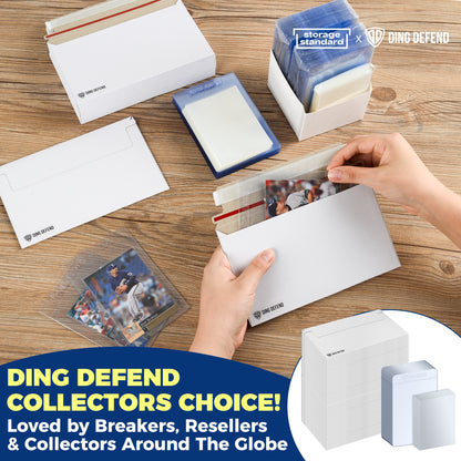 Trading Card Shipping Envelopes Kit 330 Count - 110 Pack Machinable Cards Mailers & 110 Pack Semi Rigid Holder & 110 Pack Penny Sleeves – Lightweight Shipping Solution With Easy Self Seal
