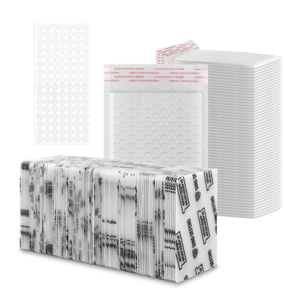 3.5’’ x 4.5" Card Shipping Complete Kits - White