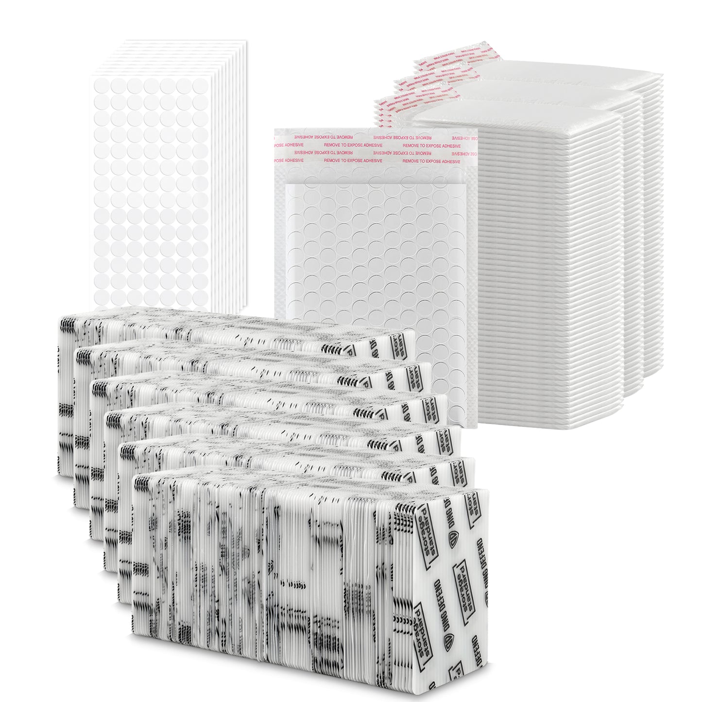 4" x 6" Card Shipping Complete Kits - White