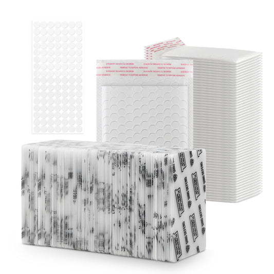 4" x 6" Card Shipping Complete Kits - White