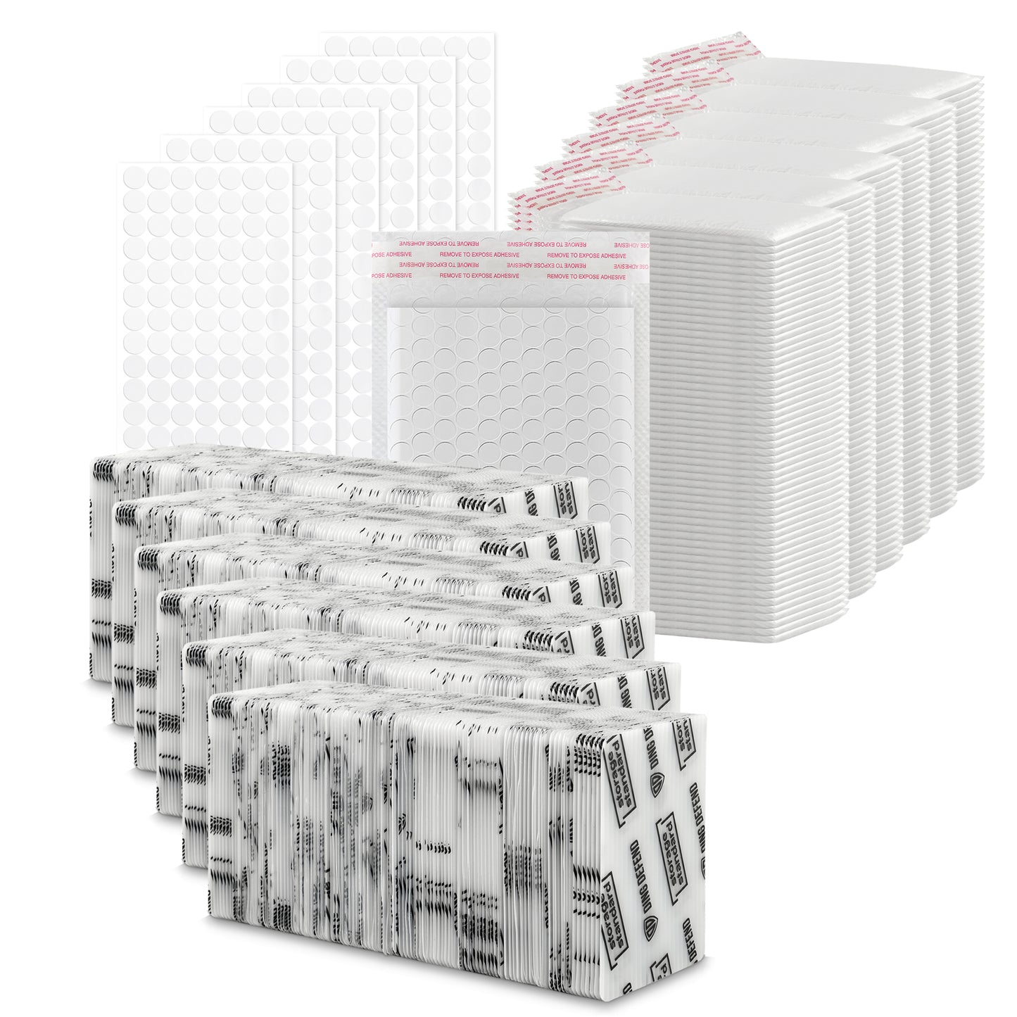 3.5’’ x 4.5" Card Shipping Complete Kits - White