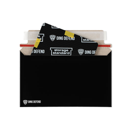 7’’ x 4.35’’  Machinable Card Shipping Envelopes - Black